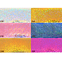 1pcs folha de laser prego decorações brilharam adesivos estrelados no.25-30 (50x6x0.1cm, cores sortidas)