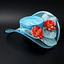 Satén precioso / cordón / aleación de la boda de la flor / Partying / Luna de miel Hat