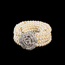 Delicate Pearl Women's Fashion/Party Belt With Flower