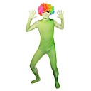 Green and White Gradient Full body Spandex Zentai (Without Wig)