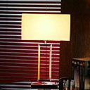 40W Minimalistische moderne tafel licht met stof Drum Shade en gepolijst chroom Lamp Pole