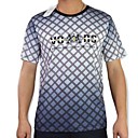 100% du coton des hommes Check Print T-shirt à manches courtes