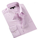 Men 's Shirt Collar Men Work Purple Long Business and Leisure Travelers Shirts