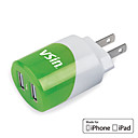 Mini USB Travel Charger VT010 mit iPhone 4 Kabel 1,2 m für iPhone, iPad und vieles mehr (MFi Lizenz, US-Stecker)