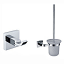Chroom messing badkamer accessoire sets (Inclusief Robe Haken, WC borstelhouder)