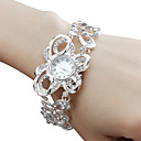 Analógico Quartz Pulseira Liga de Mulheres (Silver)