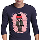 Carton Coton Slim T-shirt imprimé à manches longues pour homme