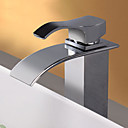 Acero inoxidable Water Fall Contemporáneo cromado baño grifo del fregadero