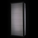 40W Artistic Wall Light with Striated Sculptured Stainless Steel Shade(T6 Light Tube)