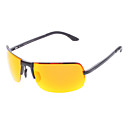 GOQSPORT PC Material Polarized Cycling Glasses (Black Frame,Brown Lens) 00034H