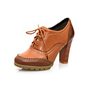 Leatherette Chunky Heel Ankle Boots With Lace-up Party / Evening Shoes (More Colors)