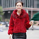 Beautiful Raccoon Fur Shawl Rabbit Fur Casual/Party Jacket(More Colors)