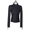 Beautiful Long Sleeve Standing Collar PU Casual/Party Jacket