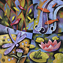Printed Art Floral Nature by Jim Dryden
