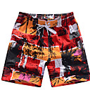 Men’s Beach Casual Red Design Trunks