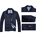 Men 's Classic Denim Style Chaqueta of England Jean Jacket Coat Outwear