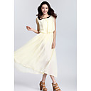 Women's Chiffon Pleated Maxi Dress