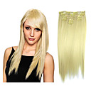 High Quality Synthetic Light Golden Clip-In Hair Extension