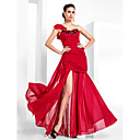 Trompete / Meerjungfrau eine Schulter bodenlangen Chiffon Abendkleid