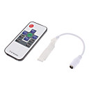RGB Light Brightness Dimmer & 19-Dynamic-Mode RF Remote Controller for LED Strip Lamp (DC 5-24V)