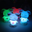 Sweet Vinyl Rabbit LED Lamp - Set of 4 (Color Changing, Built-in Botton Cell)