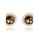 Antieke Alloy Crystal gouden oorbellen