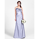 A-line Sweetheart Floor-length Taffeta Bridesmaid Dress