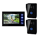 7 Inch TFT LCD Video Door  with Touch key + 2 Rain-proof Outdoor Units