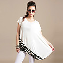 Women's Plus Size Zebra Print Dress(Bust:112-170cm)