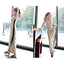 Plisado mujeres Maxi vestido Tank