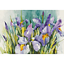 Printed Art Floral Purple Irises by Annelein Beukenkamp