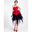 robe de bal sweetheart asymétrique en taffetas et tulle robe de cocktail