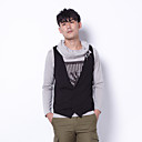 WEGO HARAJUKU Grigio Lettera Stampa Manica Lunga T Shirt e Vest 2 set