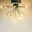 300W artistique moderne plafonnier avec 12 lumières et Fil de métal dans la conception florale