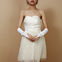 Delicate Satin Fingerless Elbow Length Wedding/Evening Gloves