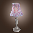 Mesa de Luz 40W Natural Inspired com Sombra Floral Padrão Tecido