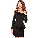 Moda Vestido Preto Simples