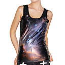 Azul escuro Galaxy Regatas (Bust :86-102 centímetros Cintura :58-79 centímetros Hip :90-104 centímetros Comprimento: 62 centímetros)