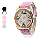 Quarzo analogico orologio da polso alla moda femminile (colori assortiti)