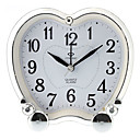 3.7 "a forma di mela Analog Desktop Alarm Clock (Bianco, 1xAA)