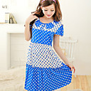 Sexy Cute Blue White Wave Point Chemises & Gowns