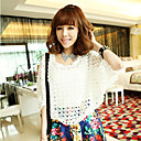 Women's Lace Cutwork Cape Sleeve Blouse