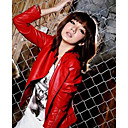 Long Sleeve Standing Collar PU Casual/Party Jacket(More Colors)