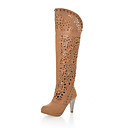 Fabulous Leatherette Stiletto Heel Knee High Boots With Hollow-out Party / Evening Shoes(More Colors)