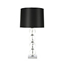 40W Artistic Table Light with Fabric Shade and Glass Ball Lampstand