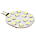 G4 2.5W 15x5050SMD 180-210LM 6000-6500K Natural White LED Bulb Pontual (12V)