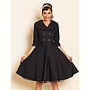 TS VINTAGE Wespentaille Swing-Kleid