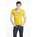 KLX Yellow Cotton V Neck T Shirt