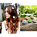 Kvinners Søt Pure Color Solid Rose Hair Clip