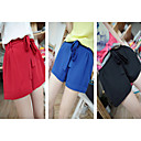 Women's Belted Solid Color Shorts